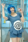 ahoge blue_hair cosplay jumper kaieda_kae pokemon poliwag tail rating:Safe score:1 user:nil!
