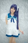 blue_hair cosplay hiradaira_chisaki hiyori nagi_no_asukara pantyhose sailor_dress school_uniform sheer_legwear side_ponytail rating:Safe score:0 user:nil!