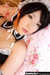 apron bed cosplay dress elbow_gloves gloves hairband kore_ga_watashi_no_goshujin-sama maid maid_uniform please_order_love saku sawatari_izumi rating:Safe score:0 user:nil!