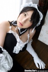 apron cleavage cosplay dress elbow_gloves gloves hairband kore_ga_watashi_no_goshujin-sama maid maid_uniform please_order_love saku sawatari_izumi rating:Safe score:0 user:nil!