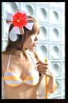 beatmania_iidx bikini_top cosplay headphones kipi pleated_skirt skirt swimsuit umegiri_iroha vest rating:Safe score:2 user:DarkSSA