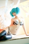 blue_hair bra cleavage cosplay ikkitousen kibashi panties ryofu_housen thighhighs twintails rating:Safe score:7 user:nil!
