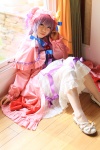 amatsuka_miyu cosplay dress hat patchouli_knowledge purple_hair robe thighhighs touhou rating:Safe score:2 user:nil!