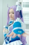 blouse cosplay cure_beat fingerless_gloves gloves hair_ribbons kishigami_hana kurokawa_ellen pleated_skirt pretty_cure purple_hair skirt suite_precure wand rating:Safe score:0 user:nil!