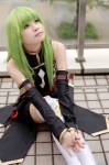 boots cc code_geass cosplay detached_sleeves green_hair pantyhose shirayuki_himeno uniform rating:Safe score:1 user:nil!