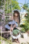 aiyoku_no_eustia blouse choker cleavage corset cosplay detached_sleeves enako eris_floraria hairband koku_no_kanaria skirt rating:Safe score:0 user:nil!