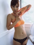 bathroom bikini_top double_fantasy ogura_yuuko polka_dots shorts swimsuit tank_top rating:Safe score:2 user:nil!