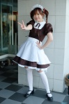 apron cosplay dress hairband kannazuki_megumi maid maid_uniform original thighhighs twintails zettai_ryouiki rating:Safe score:1 user:nil!