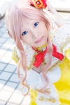 atelier_meruru blonde_hair bow cosplay crown dress merurulince_rede_arls miho rating:Safe score:0 user:pixymisa
