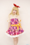 aikatsu! blonde_hair cosplay dress hairbow hoshimiya_ichigo paco rating:Safe score:1 user:nil!