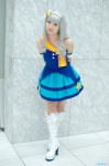 boots cosplay hairband idolmaster miniskirt shijou_takane silver_hair skirt tank_top yuuri_(shio274) rating:Safe score:1 user:nil!