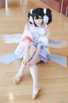 barefoot cosplay croptop fuka garter love_live!_school_idol_project miniskirt skirt twintails wings yazawa_nico rating:Safe score:0 user:nil!