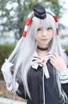 amatsukaze_(kantai_collection) choker cosplay dress gloves hairband irori_(ii) kantai_collection one_glove sailor_dress silver_hair twintails rating:Safe score:0 user:nil!