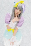 akb48 bow cosplay cuffs dress hairbow koyomi silver_hair sugar_rush_(akb48) takahashi_minami_(cosplay) rating:Safe score:1 user:pixymisa