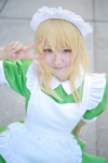 a-mi apron blonde_hair cosplay dress hairband hoshii_miki idolmaster maid maid_uniform rating:Safe score:0 user:nil!