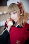 amnesia apron blonde_hair braids cosplay hairband heroine_(amnesia) kimono maid maid_uniform tomiaaaaaaa rating:Safe score:1 user:nil!