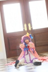 amatsuka_miyu cosplay dress hat patchouli_knowledge purple_hair robe thighhighs touhou rating:Safe score:0 user:nil!