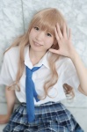 aice blonde_hair blouse cosplay pleated_skirt school_uniform skirt tagme_character tagme_series tie rating:Safe score:0 user:nil!