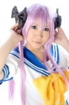 cosplay hair_ribbons hiiragi_kagami hitachi_fuyuki lucky_star purple_hair sailor_uniform school_uniform twintails rating:Safe score:0 user:darkgray