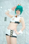 aquarion_evol cosplay croptop fujisaki_nitt green_hair shorts zessica_wong rating:Safe score:0 user:nil!