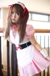 apron asahina_mikuru cosplay dress dress_lift hairband iori pantyhose suzumiya_haruhi_no_yuuutsu twintails waitress waitress_uniform rating:Safe score:0 user:nil!