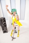 aqua_hair babydoll boots cosplay hatsune_miku headset microphone necoco remix_necosmo shorts tagme_song twintails vest vocaloid rating:Safe score:0 user:nil!