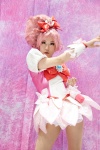 bow choker cosplay cuffs cure_blossom dress hairbow hanasaki_tsubomi heartcatch_precure! miniskirt nameko pink_hair ponytail pretty_cure skirt rating:Safe score:0 user:pixymisa