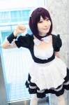 apron ayase choker cosplay dress hairband maid maid_uniform original thighhighs rating:Safe score:2 user:nil!