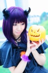 cosplay dress horns original purple_hair rinami rating:Safe score:0 user:nil!