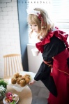 amnesia apron blonde_hair braids cosplay hairband heroine_(amnesia) kimono maid maid_uniform tomiaaaaaaa rating:Safe score:0 user:nil!