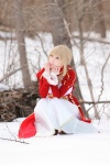 blonde_hair boots braid cosplay dress fate/series fate/stay_night kamui_arisa red_moon saber rating:Safe score:0 user:nil!