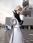 bleach blonde_hair cosplay crossplay eyepatch gloves makii sword tesla uniform rating:Safe score:0 user:nil!