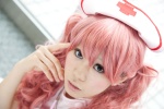 cosplay crosscrossplay kurosuzu_ayumi nurse nurse_cap nurse_uniform pink_hair princess_princess stethoscope twintails yukata_mikoto rating:Safe score:1 user:pixymisa