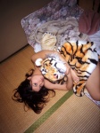 blankets cleavage hanai_miri ns_eyes_337 stuffed_animal tiger rating:Safe score:0 user:nil!