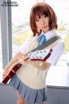 blouse cosplay guitar hirasawa_yui k-on! natsuki_(iii) pleated_skirt school_uniform skirt sweater_vest rating:Safe score:1 user:nil!