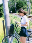 bicycle costume komatsu_ayaka pleated_skirt sailor_uniform school_uniform skirt wanibooks_10 rating:Safe score:0 user:nil!