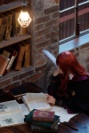 blouse cosplay ginny_weasley harry_potter red_hair robe satori sweater tie rating:Safe score:0 user:pixymisa