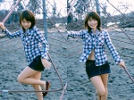 denim flannel_shirt hotta_yuika miniskirt skirt unbuttoned rating:Safe score:1 user:nil!