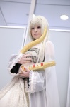 bandeau blonde_hair cape cosplay harp luna_ballad midriff shirayuki_himeno skirt sound_horizon rating:Safe score:0 user:nil!