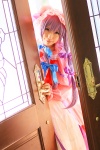 amatsuka_miyu cosplay dress hat patchouli_knowledge purple_hair robe touhou rating:Safe score:0 user:nil!