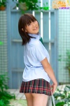 ass ayane_chika blouse bookbag costume pleated_skirt school_uniform skirt rating:Safe score:1 user:nil!
