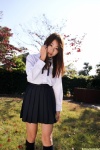 blouse dcg_0915 kneesocks nishida_mai pleated_skirt school_uniform skirt rating:Safe score:0 user:nil!