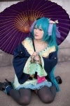 aqua_hair choro cosplay dress hatsune_miku project_diva thighhighs twintails umbrella vocaloid zettai_ryouiki rating:Safe score:1 user:nil!