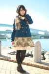 black_legwear boots coat pantyhose pico pleated_skirt scarf skirt tiered_skirt rating:Safe score:0 user:pixymisa