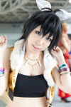bracelets cosplay ganaha_hibiki hairbow idolmaster jacket kaera necklace tubetop rating:Safe score:0 user:pixymisa