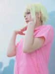aka_(morimori) blonde_hair cosplay gumi hoodie my_room_disco_night_(vocaloid) vocaloid rating:Safe score:1 user:nil!