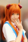 cosplay neon_genesis_evangelion orange_hair sailor_uniform saya school_uniform soryu_asuka_langley twintails rating:Safe score:0 user:nil!