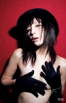 bowler_hat cleavage elbow_gloves gloves miss_actress_95 nakamura_miu topless rating:Questionable score:0 user:nil!