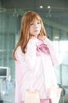 blouse cardigan cosplay matsumi_yuu mittens pleated_skirt saki_achiga-hen saki_(manga) sayu scarf school_uniform skirt rating:Safe score:0 user:pixymisa
