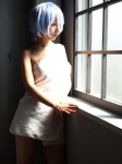 ayanami_rei blue_hair cosplay kiri_kyousuke neon_genesis_evangelion towel wet rating:Safe score:1 user:nil!